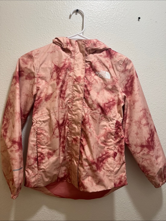 The North Face Other - The North Face Kids Pink Tie-Dye Hooded Rain Jacket